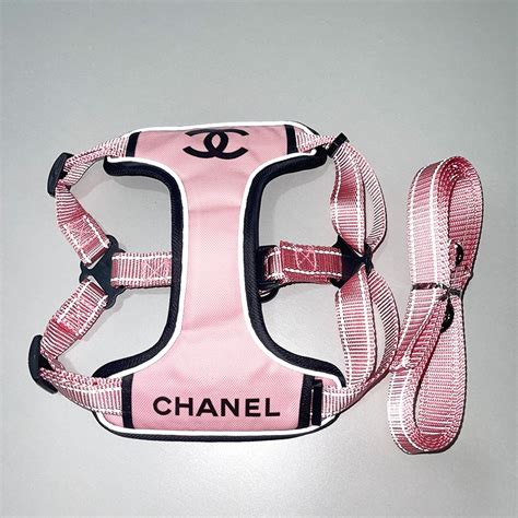 chanel suit dog|Chanel dog harness set.